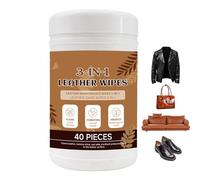 Genérico Toallitas Limpiadoras para Cuero, Limpiador Suavizante - Cuidado y Cuidado de la Piel Ropa | Para Bolso Zapato Sofá Chaqueta Auto