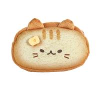 Generico Toast Cat Plush hoho'a - Pute haapiiraa arearea | Te mau tao'a i muri i tamarii - hoê tao'a faanehenehe, te hoê pute no tape'a i mau buka, misi siamese/Tabbit Cat Toast Plush, B, riferimento