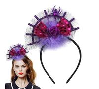 Genérico Tocado de telaraña,Diadema de telaraña - Tocado de festival de aro de pelo creativo con araña, de araña ligero para disfraz de fiesta de graduación