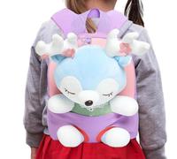 Genérico Toddler Backpack - 10.24x8.66x3.94in Girls Stuffed Animal Backpack, Small Animal Schoolbag, Reindeer Snack Toys Travel Bag | Preschool Shoulder Bag Gift For Kid School Going Home Use Playing