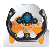 Genérico Toddler Driving Toy, Interactive Steering Wheel for Kids with Light and Sound, ABS Portable Play and Drive Toy for Early Learning and Fun Pretend Play, 24x20x11cm