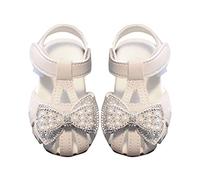 Genérico Toddler Girl Dress Sandalias Niñas Sandalias Transpirable Princesa Zapatos Verano Zapatos Bebé Suela Suave Toddler Zapatos, blanco, 23.5 EU