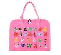 Genérico Toddler Travel Toy, Felt Activity Book, Quiet Motor Skills Board, Interactive Learning Pages Soft Portable Design for Preschool Girls Boys Students, 11.02x1.97x13.39 Inches