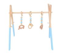 Genérico Toddler Wooden Gym - Gym Toy | Newborns Exercise Accessories | Wooden Play Gym | Hanging Toy For Sensory Development Gift For Baby Girl and Boy