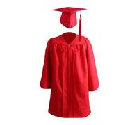 Genérico Toga y birrete de graduación de jardín de infantes,Toga y birrete de graduación para niños,Set de para niños - 2024 Cómoda bata para coro, jardín de infantes y preescolar universal