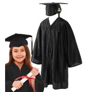 Genérico Toga y birrete de graduación de jardín de infantes,Toga y birrete de graduación para niños - Conjunto de bata de para niños con gorro y | 2024 Cómoda bata para coro, jardín de infantes y pr