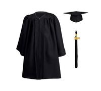 Genérico Toga y birrete de graduación de jardín de infantes,Toga y birrete de graduación para niños - Conjuntos de bata, toga, gorra, y dijes de para niños 2024 | Abalorio del año 2024, bata de coro