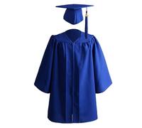 Genérico Toga y birrete de graduación para niños, Toga y birrete de graduación preescolar | Conjuntos de toga, gorra, y dijes 2024 para infantil - 2024 Cómoda bata para coro, jardín de infantes y pr