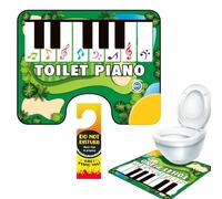 Genérico Toilet Piano Musical Mat, Creative Bathroom Rug with Sound, Interactive Electronic Keyboard Potty Floor Mat, Perfect for Adding Entertainment to Bathroom Time