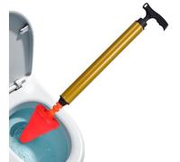 Generico Toilet Plunger | Powerful Rustproof Heavy Duty Anti-Slip Unclogger | Bathroom Air Drain Unclogger | for Home Dorm Hotel Apartment Kitchen