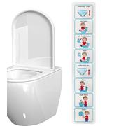 Genérico Toilet Routine Visual Cards - Kids Potty Training Sticker Chart, Behavior Tracking Aid | Educational Visual Schedule for Bathroom Habits, Special Needs Support, Classroom Use