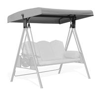 Genérico Toldo Balancin Jardin, 190 x 120 cm Techo de Repuesto para Columpio 3 Plazas Impermeable Anti Rayos UV Funda de Repuesto para Toldo de Columpio Recambio Toldo Balancin Universal,Gris