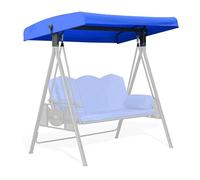 Genérico Toldo Balancin Jardin Toldo de Repuesto Columpio 3 Plazas Funda Impermeable y Resistente al Viento Columpio de Jardín Resistente a los Rayos UV para Porches,002,190 * 120 * 18CM