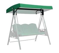 Genérico Toldo Balancin Jardin Toldo de Repuesto Columpio 3 Plazas Funda Impermeable y Resistente al Viento Columpio de Jardín Resistente a los Rayos UV para Porches,003,190 * 120 * 18CM