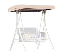 Genérico Toldo Balancin Jardin Toldo de Repuesto Columpio 3 Plazas Funda Impermeable y Resistente al Viento Columpio de Jardín Resistente a los Rayos UV para Porches,006,190 * 120 * 18CM