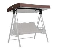 Genérico Toldo Balancin Jardin Toldo de Repuesto Columpio 3 Plazas Funda Impermeable y Resistente al Viento Columpio de Jardín Resistente a los Rayos UV para Porches,004,190 * 120 * 18CM