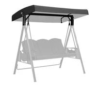 Genérico Toldo Balancin Jardin Toldo de Repuesto Columpio 3 Plazas Funda Impermeable y Resistente al Viento Columpio de Jardín Resistente a los Rayos UV para Porches,005,190 * 120 * 18CM