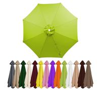 Genérico Toldo de Recambio de Sombrilla 6/8 Varillas Impermeable Cubierta de Repuesto para Sombrilla Para Piscina Jardín Terrazas patio, mesa de patio 2/2.3/2.5/2.7/3/3.5/4m(Pasto verde,2.0m/8 ribs)