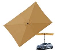 Genérico Toldo de Reposición para Paraguas de Patio - Sombrilla Rectangular de 6 Varas | Parasol de Sombra de 200x300 cm | Para Exterior, Jardín, Terraza, Césped, Camping y Picnic