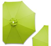 Genérico Toldo de Repuesto para Sombrilla de Patio 2.0m 3.0m 4.0 m 6/8 Varillas, Cubierta de Recambio de Tela para Paraguas de Jardín Mercado Playa, Ligero(Verde hierba,8 Varillas 300cm)