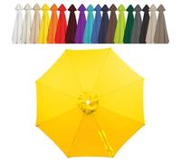Genérico Toldo de Repuesto para Sombrilla de Patio, Cubierta de Repuesto Protección UV, Tela de Paraguas 6/8 Varillas para Exterior Jardín Trasero 2/2.3/2.5/2.7/3.0/3.5/4.0m(Amarillo,2.15m/8 Ribs)