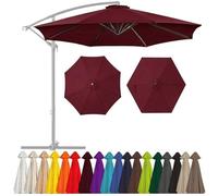 Genérico Toldo de Repuesto para Sombrilla Exterior 2m/2.5m/3m, Cubierta de Tela Impermeable Anti-UV para 6/8 Varillas, Lona de Recambio para Sombrillas de Patio, Piscina y Mesa (Solo Tela)