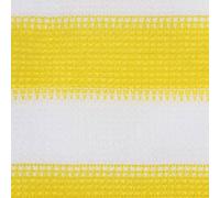 Genérico Toldo para balcón HDPE Amarillo y Blanco 120x600 cm,Jardín,Artículos de Exterior,Sombrillas-310883