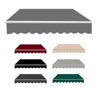 Genérico Toldo para Puerta Exterior - Toldo Impermeable Con Protección UV, Lluvia y Nieve para Casas, Patios, Puertas y Ventanas(Dark gray,4.0 * 2.0)