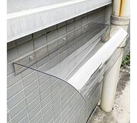 Genérico Toldo Transparente para Exteriores - Toldo Impermeable de policarbonato para Entrada Exterior - Protección UV contra la Lluvia para Patio, Porche, cenador - Completo con Accesorios (20"x67")