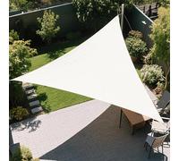 Genérico Toldo Vela De Sombra Triangular para Exteriores, Toldo con Protección Solar, Vela De Sombra Impermeable, Resistente Al Desgarro, 2x2x2m/3x3x3m/4x4x5.7m/5x5x5m, con Cuerda(White,5x5x5m)
