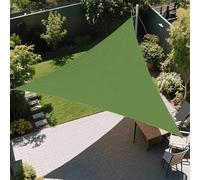 Genérico Toldo Vela De Sombra Triangular para Exteriores, Toldo con Protección Solar, Vela De Sombra Impermeable, Resistente Al Desgarro, 2x2x2m/3x3x3m/4x4x5.7m/5x5x5m, con Cuerda(Green,3x3x3m)
