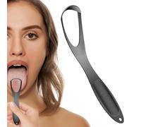 Generico Tongue Scraper - Fan-Shaped Stainless Steel Tongue Cleaner, Wide Handle Metal Scraper for Breath | Effective Tongues Coating Removal Tool | Daily Hygiene Kit in Cardboard Box