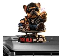 Genérico Too Old To Care Dashboard | Automotive Interior Decor | Auto Dashboard Decorations | For Men Drivers Collectors Long Drives Daily Driving Road Trips School Run Sedans Trucks SUVs