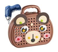 Genérico Tool Playset - Educational Fine Motor Skills Construction Playset | Pretend Play Construction Stem Learning Toys | Kids Tools Set Kids Screw Tool for Preschoolers Children Over 3 Years Old