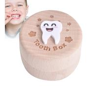 Genérico Tooth Fairy Box - Wooden Tooth Holder | Keepsake Box, 1.38 Inches Storage Lost, Hair Collection Boxes For The Boys Girls Birthday Memorial Mother Father Rome Nursery Decor
