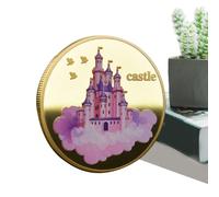 Genérico Tooth Fairy Coin, Lost Teeth Reward, Treasure Memory Keepsake 1.77 Inches in Diameter, Collectible Souvenir for Boys, Girls, Children, Tooth Collection, Simple to Carry