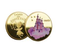 Genérico Tooth Fairy Coin, Lost Tooth Reward Token, Collectible Keepsake Souvenir for Boys, Girls, Children, Memory Gift for Kids First Tooths Collection and Celebration, 1.77 Inches