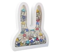 Genérico Tooth Keepsake Box, Teeth Collection, Labels, Bunny Shaped Growth Record Keepsake 5,35 x 6,46 x 1,34 pulgadas para niños, Memory Storage Case Home, School, and Birthday
