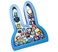 Genérico Tooth Keepsake Box, Teeth Collection, Labels, Bunny Shaped Growth Record Keepsake 5,35 x 6,46 x 1,34 pulgadas para niños, Memory Storage Case Home, School, and Birthday
