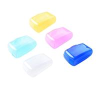 Genérico Toothbrush Caps, 5-Piece Dustproof Electric Toothbrush, 1.45x0.90x0.79inches Head Container Case, Travel and Storage Holder for School, Church, Camping, Business Trips