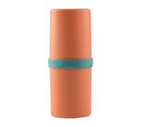 Genérico Toothbrush Case, Portable Travel Toothbrush Holder 8.4x20cm, Leakproof Multi-Compartment Storage Box, Hygienic Cover for Camping, Gym, Dorm, Hotel, Backpacking, School