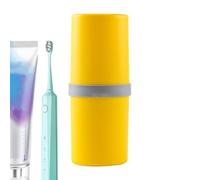 Genérico Toothbrush Case, Portable Travel Toothbrush Holder 8.4x20cm, Leakproof Multi-Compartment Storage Box, Hygienic Cover for Camping, Gym, Dorm, Hotel, Backpacking, School