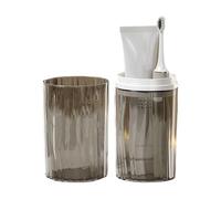 Genérico Toothbrush Cup Case, Portable Toothpaste Storage Container, Compact Travel Toothbrush Case, Multi-Use Convenience For Business Trip, Camping, and School, 2.56x2.56x7.87 Inches