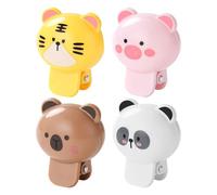 Generico Toothbrush Head Cover - Toothbrush Head Protection Cover Animal-Shaped - 4 Pieces Care Accessories, Protective Compact Gadgets For Teens Elderly Women Men Adults Children