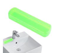 Genérico Toothbrush Holder Travel, Portable Brush Toothpaste Case, 8.27x2.17x1.38 Inch, Hygienic Multi-Use Organizer, Sturdy Compact Design, Leakproof Storage Box for Bathroom, RV, Camping