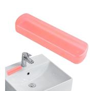 Genérico Toothbrush Holder Travel, Portable Brush Toothpaste Case, 8.27x2.17x1.38 Inch, Hygienic Multi-Use Organizer, Sturdy Compact Design, Leakproof Storage Box for Bathroom, RV, Camping