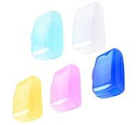 Genérico Toothbrush Protector Covers, 5-Piece Dustproof Electric Toothbrush Head Caps, Portable Storage for Travel, Camping, School, Business Trips, Hygienic Case for Tooth Brush Protection