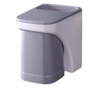 Genérico Toothpaste Holder, Wall Mounted Toothbrush Organizer Set, Quickly Drain Water, Bathroom Storage Accessories with Magnetic Cup and Slots for Kids and Adults, 4.05x3.14x4.44 Inches