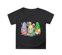 Genérico Top Básico Niño Intemporal Camiseta de Manga Corta Cuello Redondo Cómodo y Suave para Vincular al Diario, Le Noir, 6-7 Años