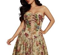 Genérico Top Corto Con Corsé Y Bustier Con Cordones Para Mujer Bralette Sin Espalda Para Una Silueta Perfecta Para Uso Diario O Para Salir Por La Noche